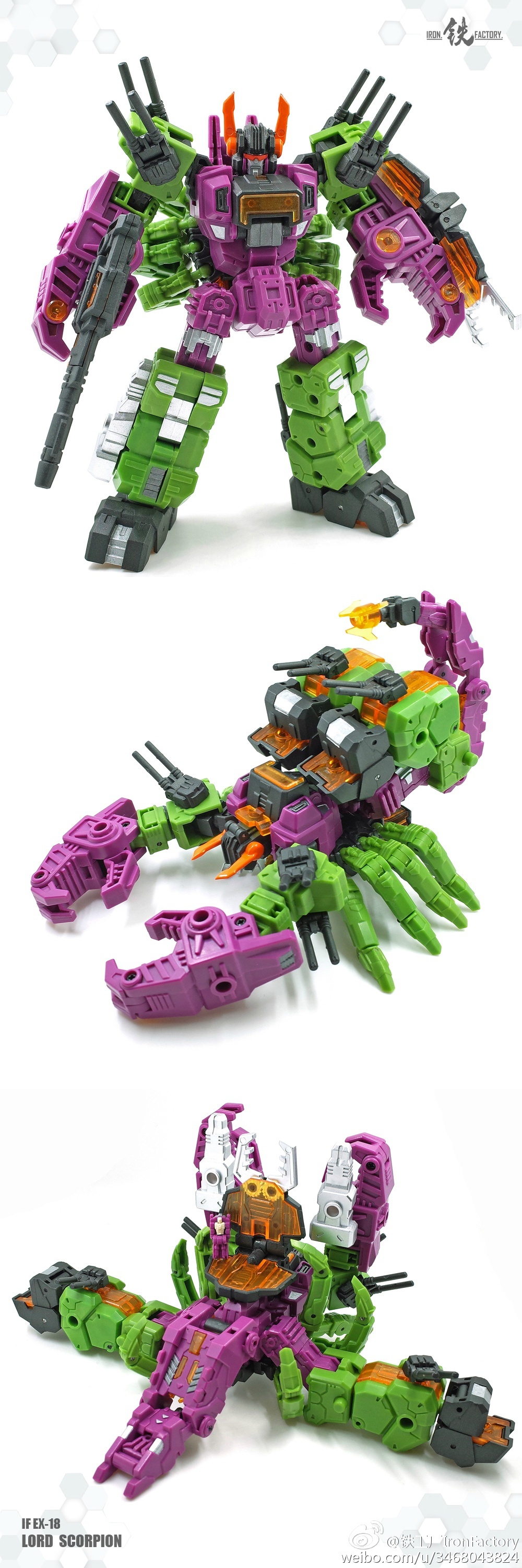 Iron Factory Lord Scorpion Unofficial Legends-ish Scale Scorponok